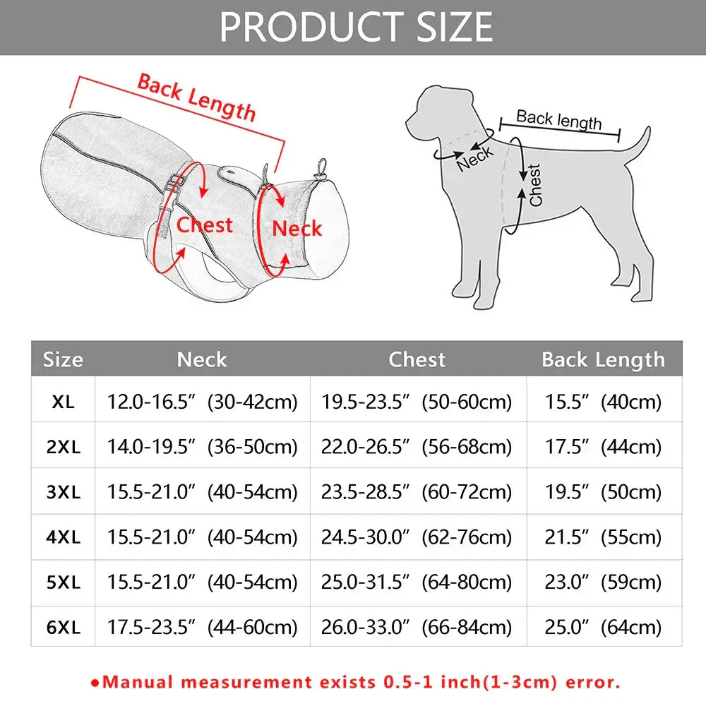Vêtements imperméables pour grands chiens