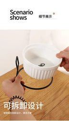 Wall-Mounted Ceramic Cat Dog Bowls Pet Cat Puppy Feeding Product Food Water Bowl For Cat Dog Pet Supplies