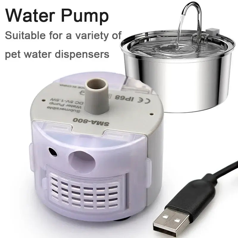 Water Pump Accessories Replace Water Pump for Cat Water Fountain Motor Submersible Pump Pet Cat Water Fountain SMA-800