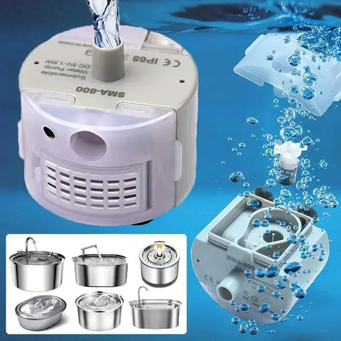 Water Pump Accessories Replace Water Pump for Cat Water Fountain Motor Submersible Pump Pet Cat Water Fountain SMA-800